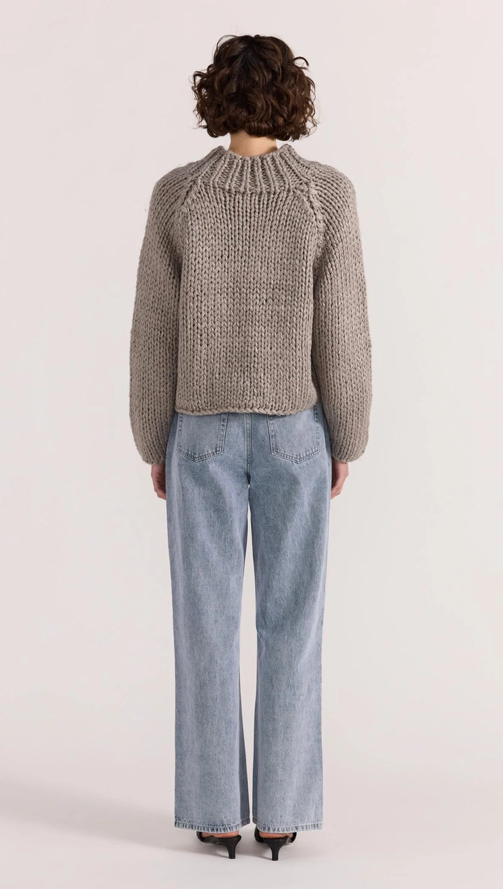Staple The Label Monte Chunky Jumper - Charcoal