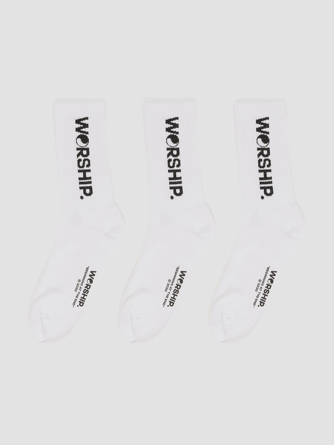 Worship Supplies Core Socks 3 Pack - White