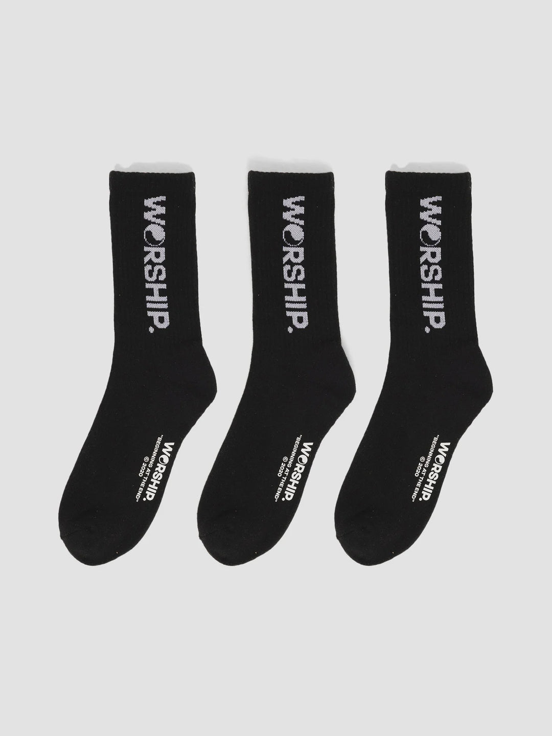 Worship Supplies Core Socks 3 Pack - Black