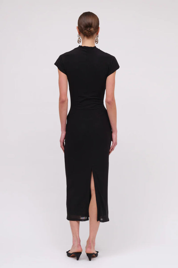 Suboo Christy Mesh Cap Sleeve Dress - Black