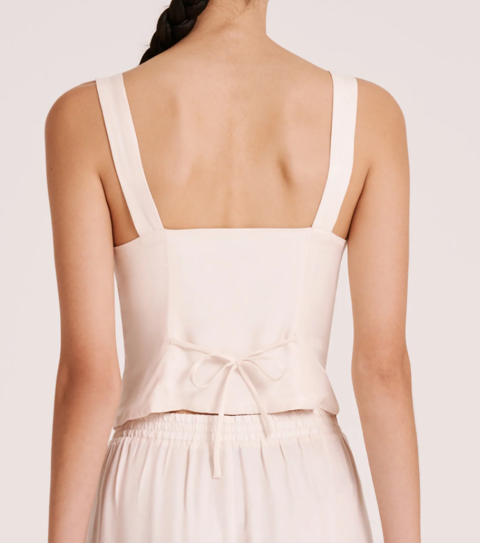 Nude Lucy Lea Cupro Corset- Cloud