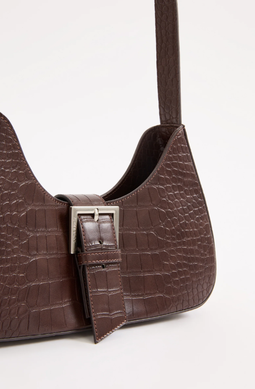 Nude Lucy Greta Shoulder Bag - Chocolate