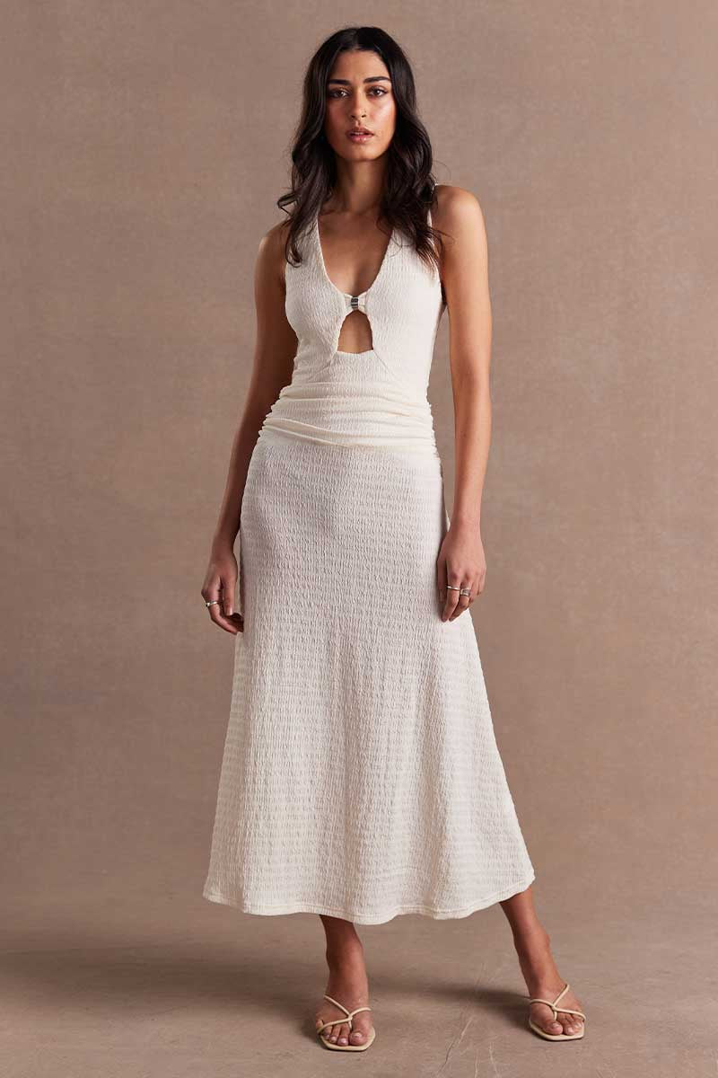 Sovere Vibration Dress - Vanilla  Birdie Blue