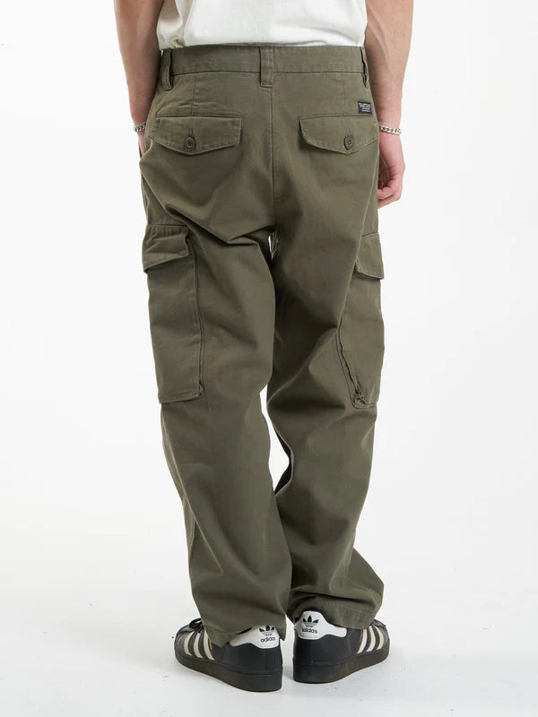 Thrills Issued Big Slacker Cargo Pant- Mild Army