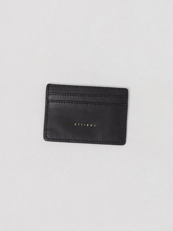 Thrills Minimal Thrills Card Holder - Black Leather
