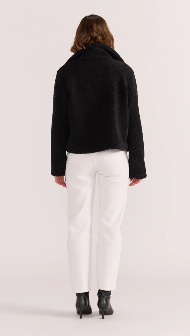 Staple The Label Tate Sherpa Jacket - Black