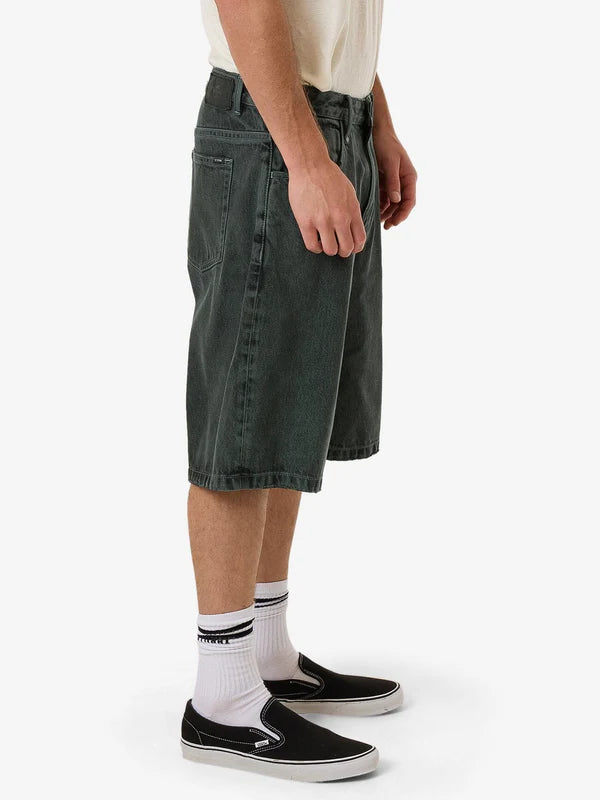 Thrills Big Slacker Denim Short - Dark Forest