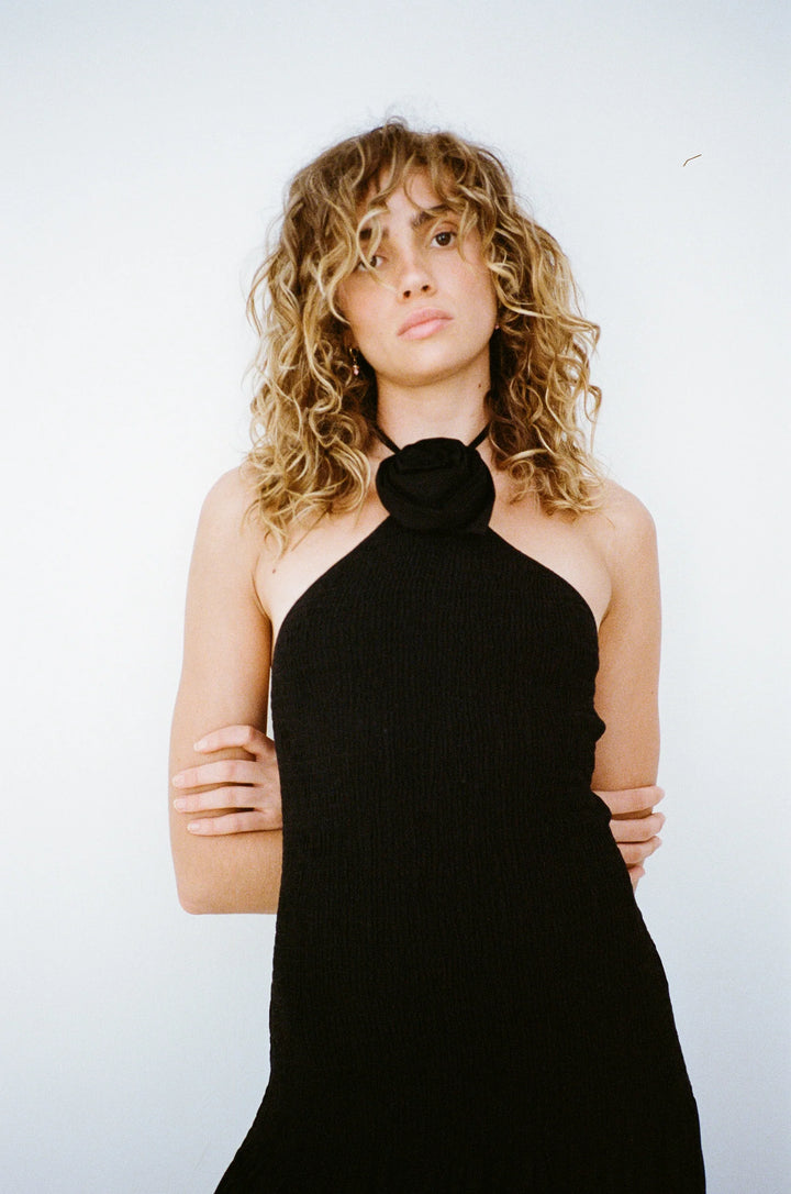 The Wolf Gang Siesta Maxi Dress - Noir