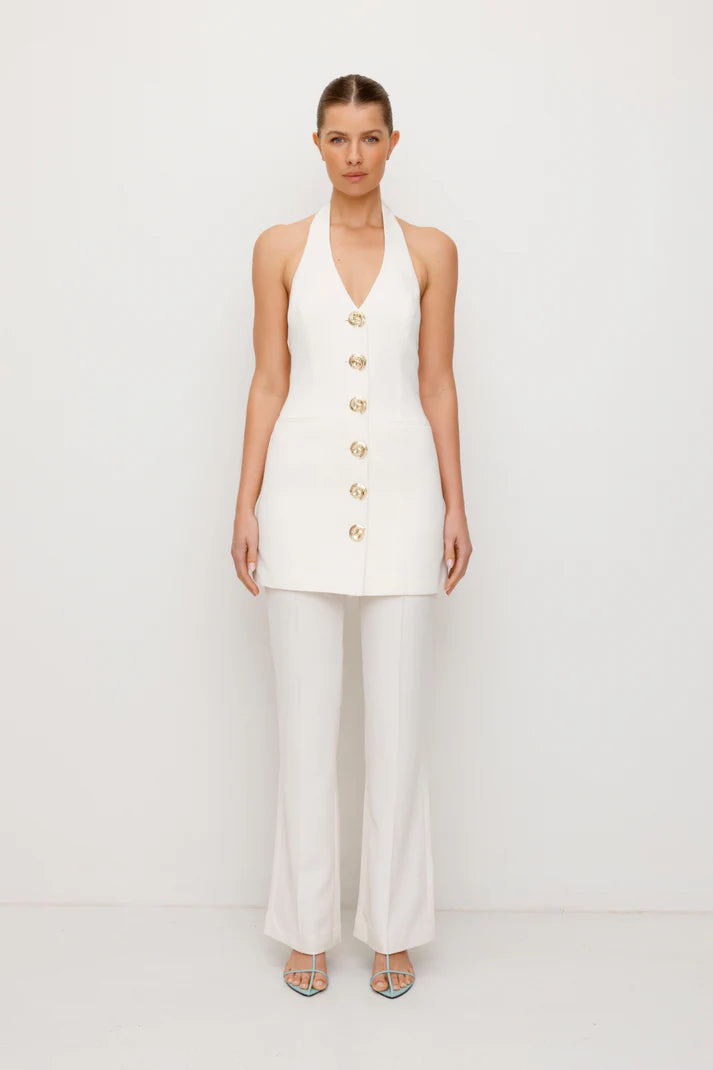 The Wolf Gang Irida Vest Dress - Ivory