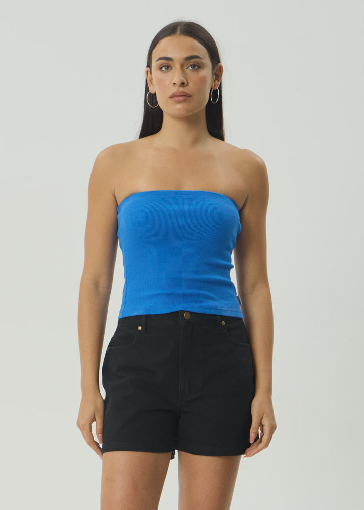 Afends Jamie Organic Rib Tube Top-Marina