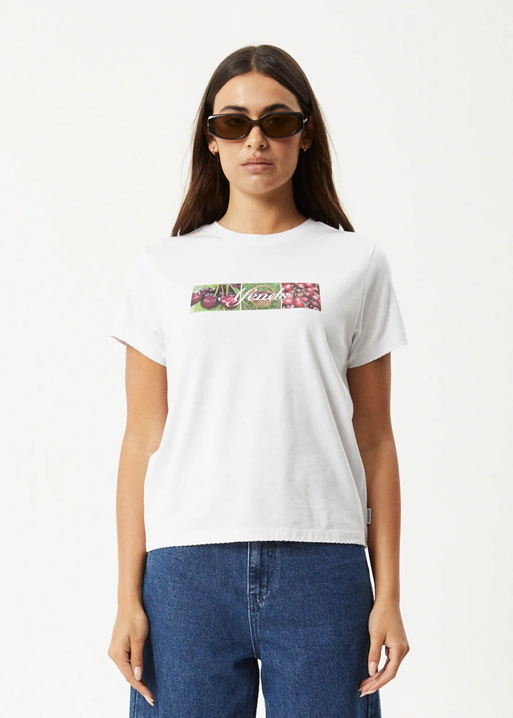 Afends On Top Recycled Regular Tee - White