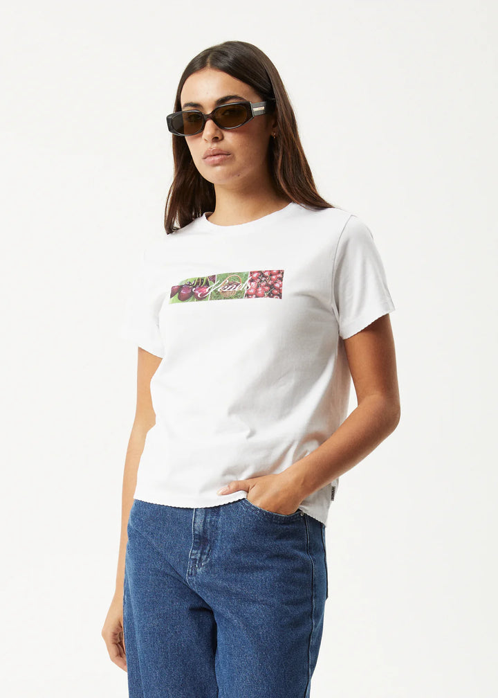 Afends On Top Recycled Regular Tee - White