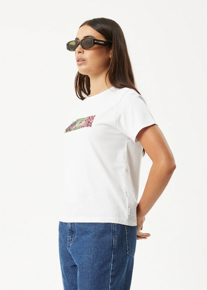 Afends On Top Recycled Regular Tee - White