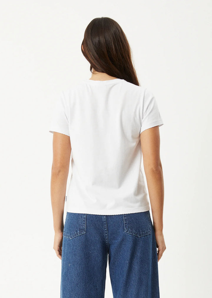Afends On Top Recycled Regular Tee - White