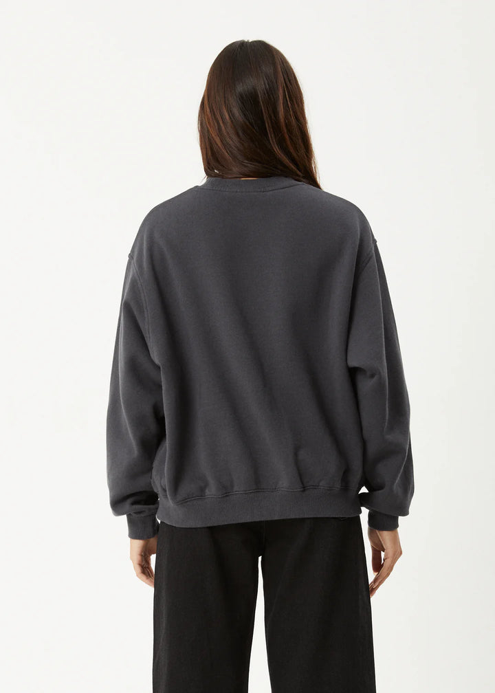 Afends Karlee Recycled Crew Neck - Charcoal