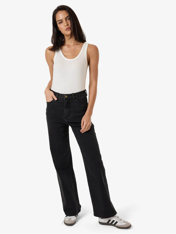 Thrills Cherry Stretch Jean - Aged Black