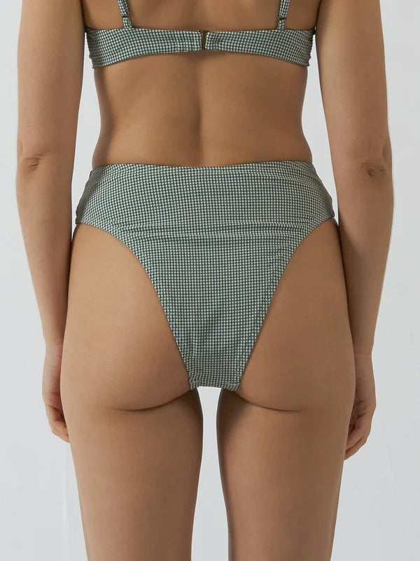 Thrills Levitation 90's High Cut Bikini Bottom- Pistachio