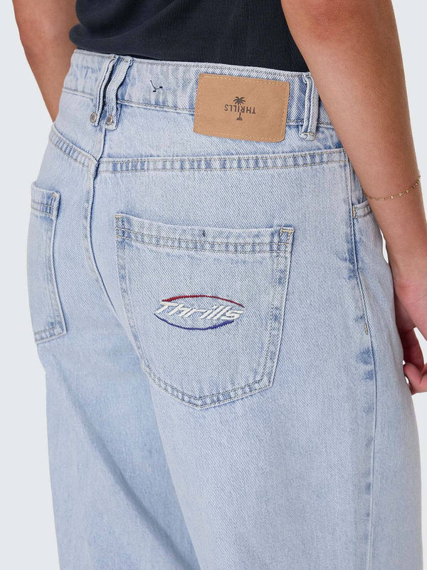 Thrills Billie Low Rise Baggy Fortune Favours Jean - Shadow Blue