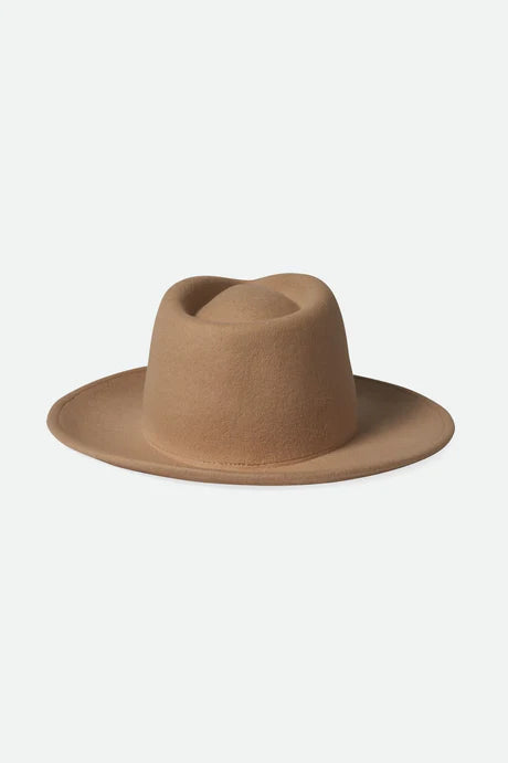 Brixton Dayton Convertible Brim Rancher Felt Hat - Oat Milk/Khaki