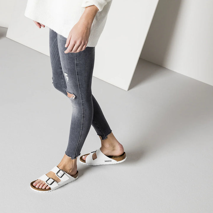 Birkenstock Arizona White Birko-Flor Regular