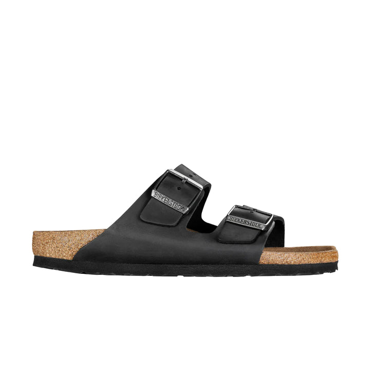 Birkenstock Arizona Black Oiled Leather Narrow