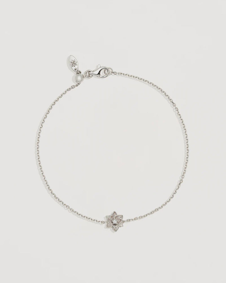 By Charlotte Sterling Silver Bloom Within Lotus Bracelet