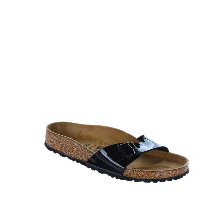 Birkenstock Madrid Black Patent Birko-Flor Regular