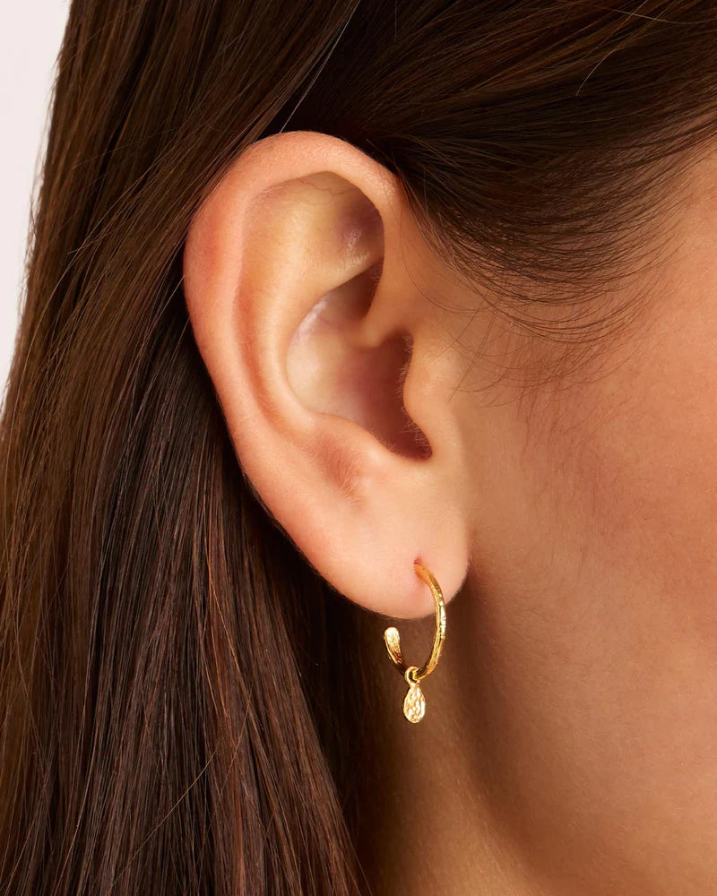 By Charlotte 18k Gold Vermeil Grace Hoops