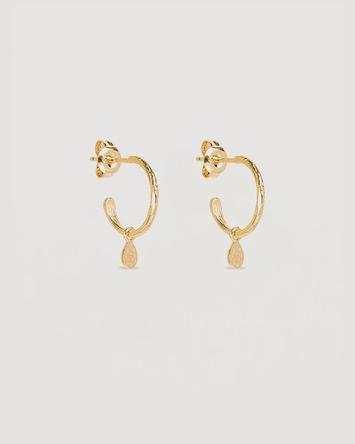 By Charlotte 18k Gold Vermeil Grace Hoops