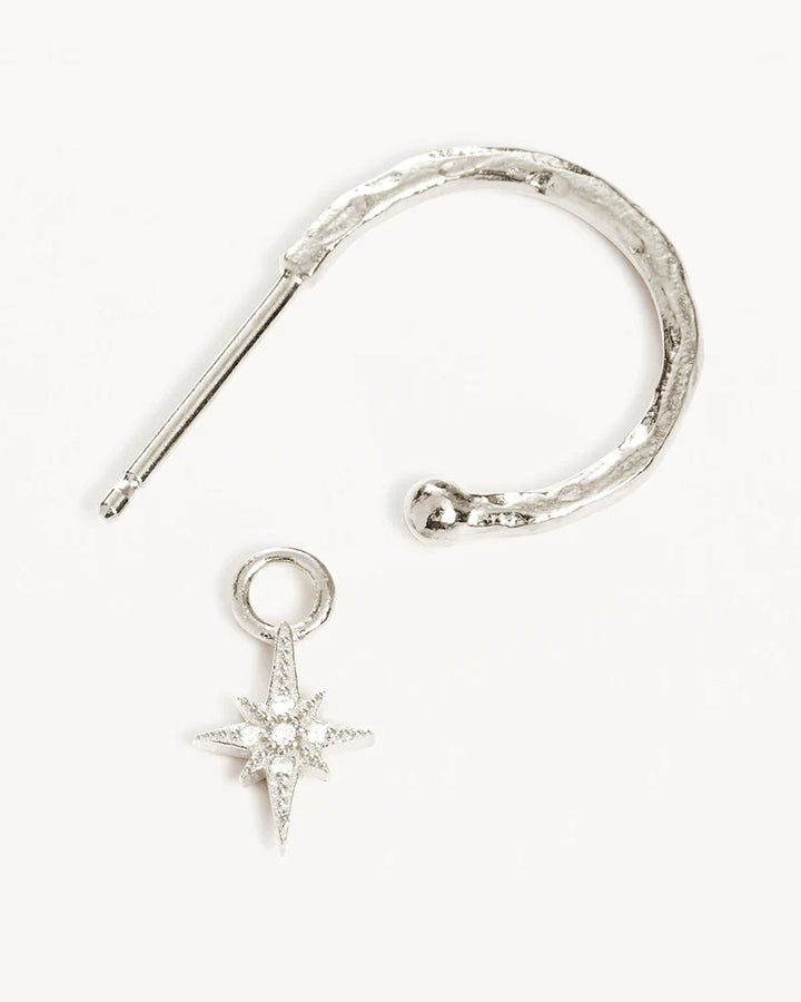 By Charlotte Starlight Hoops-Sterling Silver