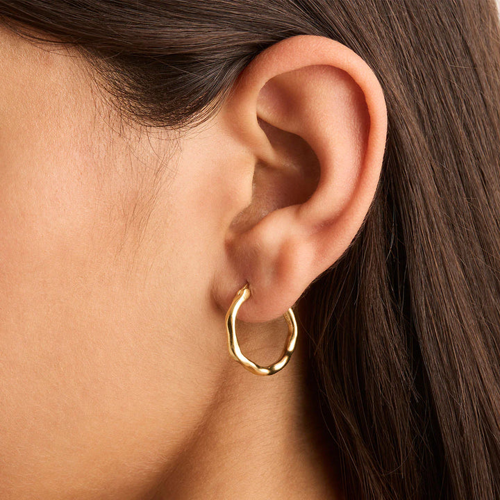 By Charlotte Lover Hoops - 18k Gold Vermeil