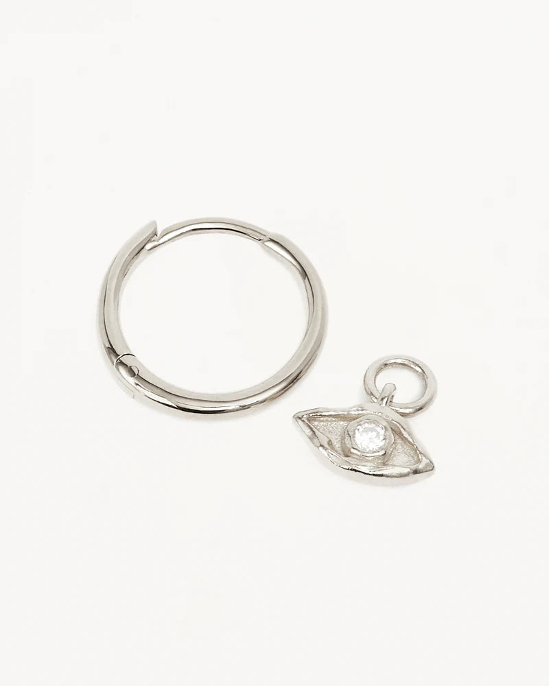 By Charlotte I Am Protected Hoops-Sterling Silver