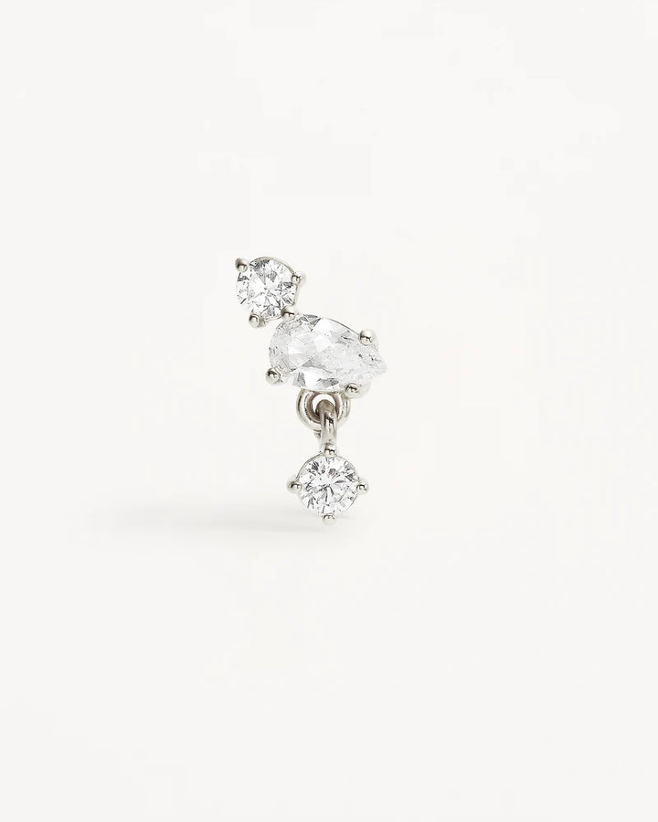 By Charlotte Sterling Silver No Rain, No Flowers Stud Earrings