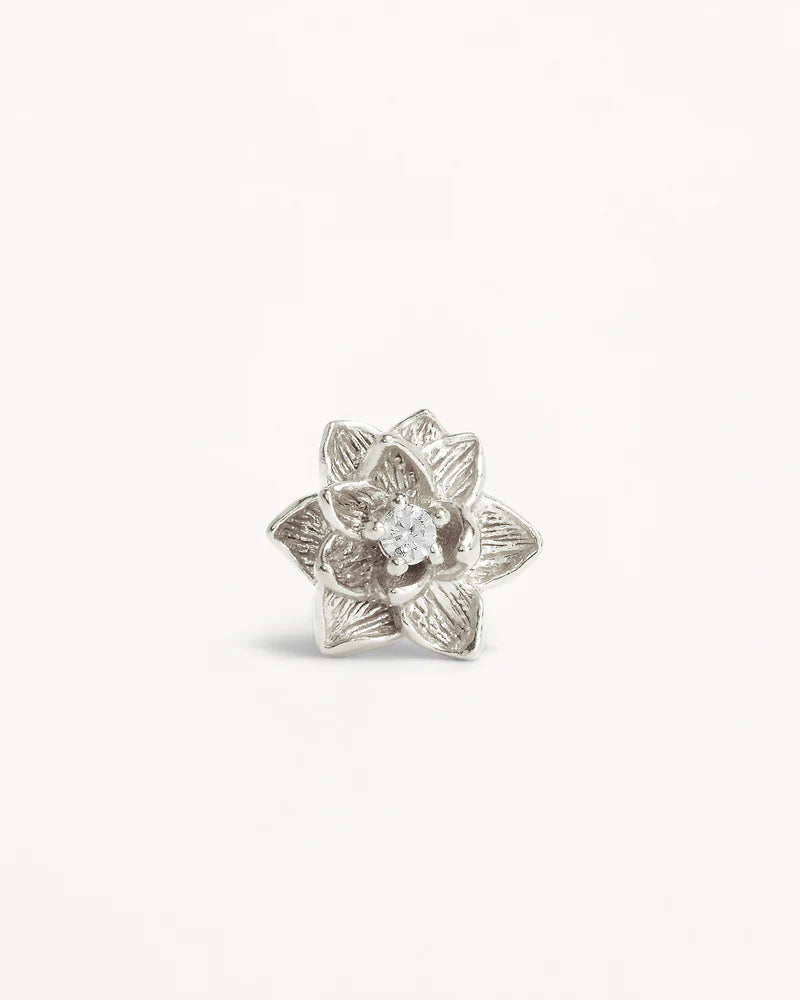 By Charlotte Sterling Silver Bloom Within Lotus Stud Earrings