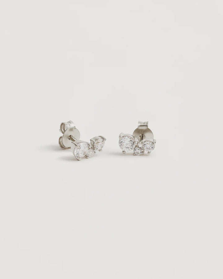 By Charlotte Sterling Silver Whispers Of Love Stud Earrings