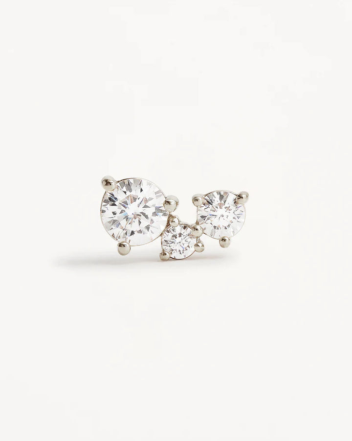By Charlotte Sterling Silver Whispers Of Love Stud Earrings