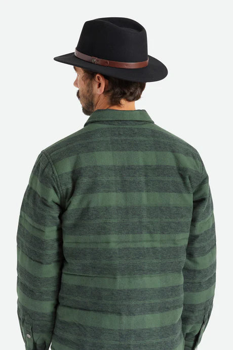 Brixton Messer Felt Fedora - Black