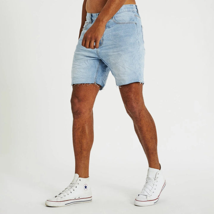 Kiss Chacey KS5 Slim Denim Short - Sunbleached Blue