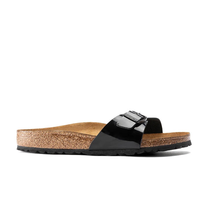 Birkenstock Madrid Black Patent Birko-Flor Regular