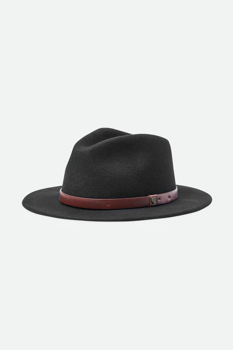 Brixton Messer Felt Fedora - Black