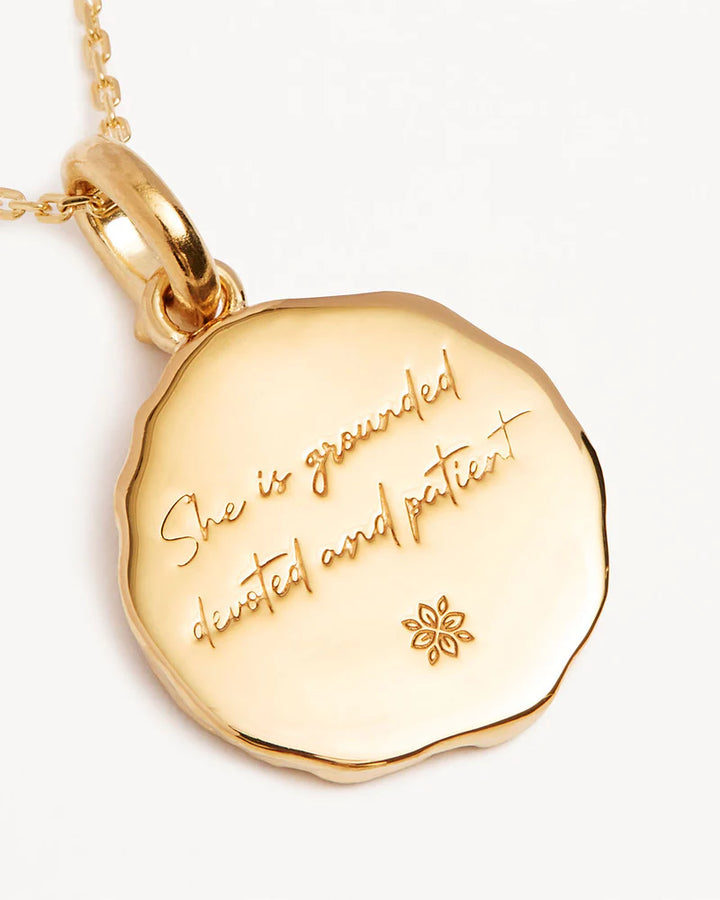 By Charlotte She Is Zodiac Necklace-Taurus-18k Gold Vermeil