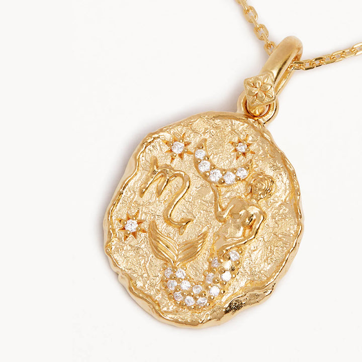 By Charlotte She Is Zodiac Necklace-Scorpio 18k Gold Vermeil