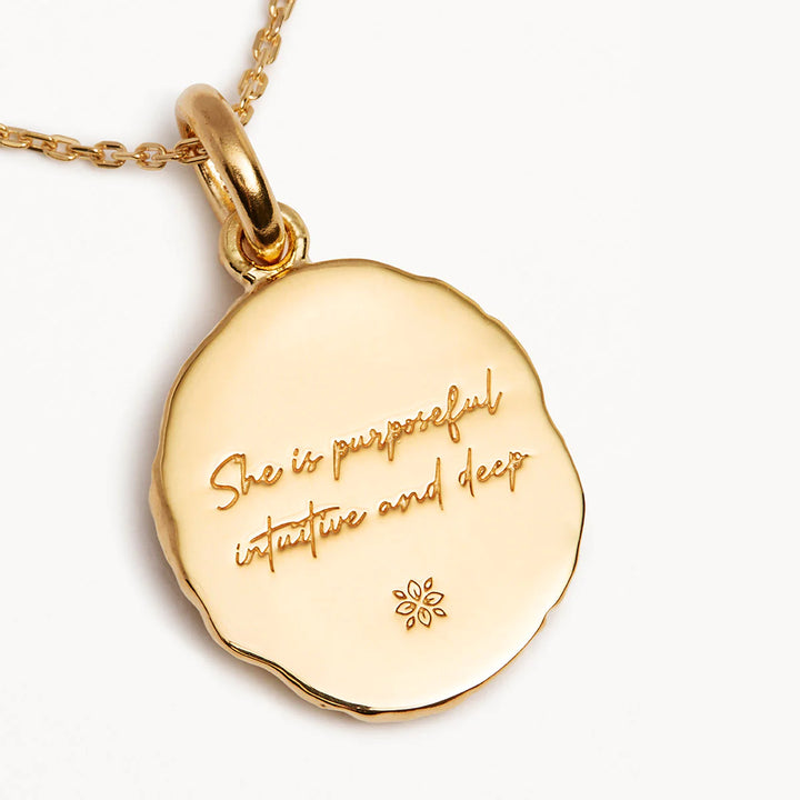 By Charlotte She Is Zodiac Necklace-Scorpio 18k Gold Vermeil