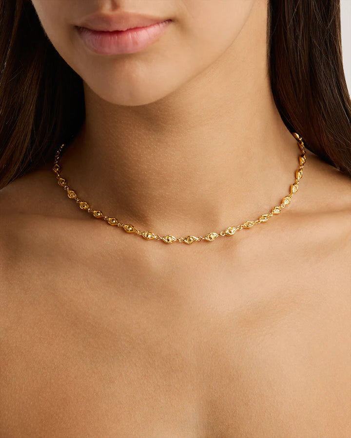 By Charlotte Lucky Eyes Choker - 18k Gold Vermeil