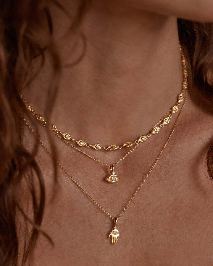 By Charlotte Lucky Eyes Choker - 18k Gold Vermeil
