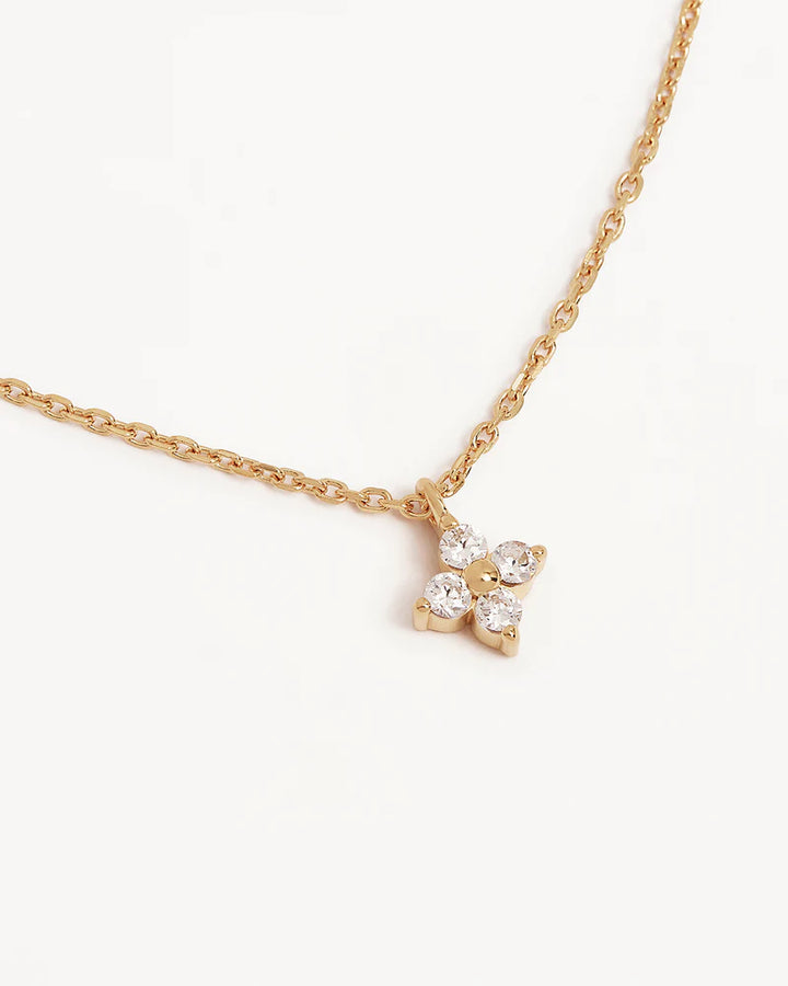 By Charlotte Crystal Bloom Necklace - 18k Gold Vermeil