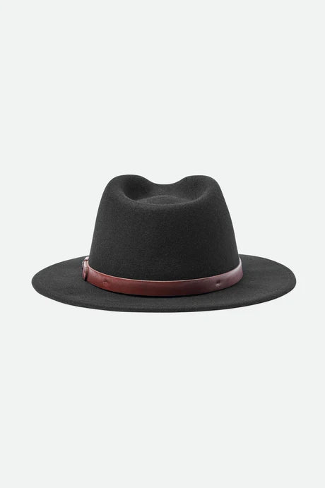 Brixton Messer Felt Fedora - Black