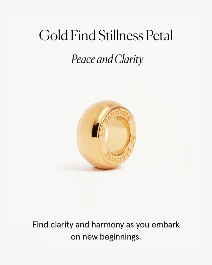By Charlotte Find Stillness Petal Charm - 18k Gold Vermeil