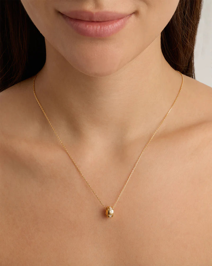 By Charlotte In Bloom Petal Charm-18k Gold Vermeil