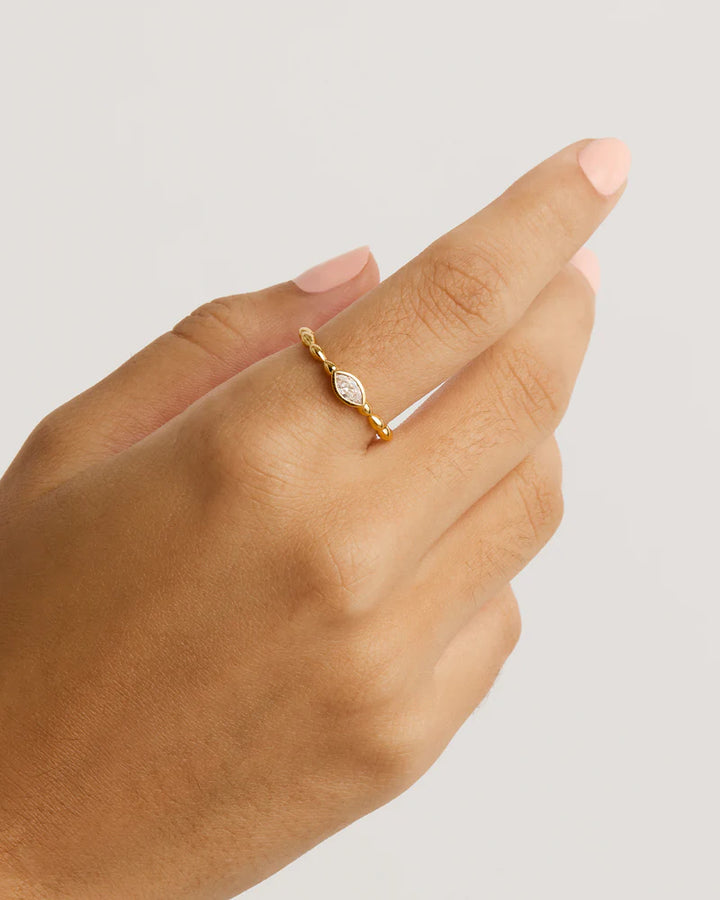 By Charlotte Lucky Eye Ring-18k Gold Vermeil